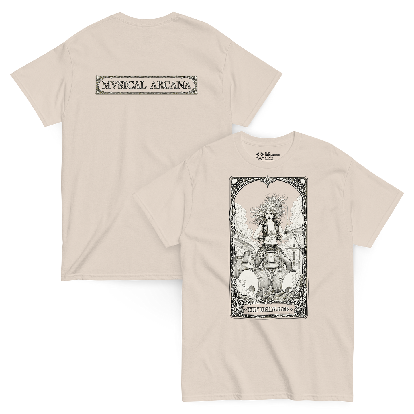 The Drummer (female version) - Musical Arcana Series - Tee